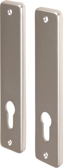 Afbeeldingen van OXLOC Kortschild profielcilinder Roubaix aluminium PC72