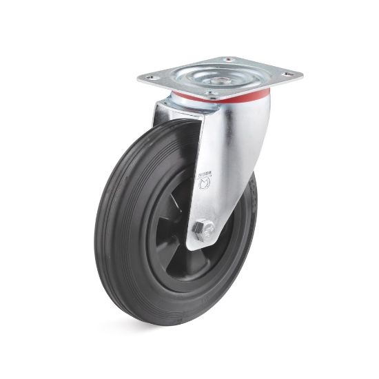 Afbeeldingen van Zwenkwiel massief rubber 135KG 160MM