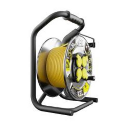 Afbeeldingen van KEL Kabelhaspel 4-v HD IP44 16Ah 3X2,5 geel 25M