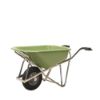 Afbeeldingen van MATADOR Kruiwagen aluminium PROFI-MAX Plus M-15-ALU-GREEN-L4 HDPE bak groen 90L met 4-ply luchtband
