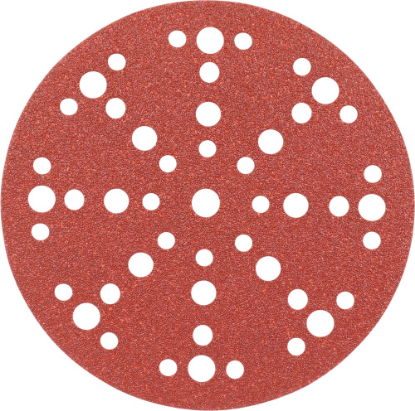 Afbeeldingen van KELFORT Klitschuurschijf rood 49-gat 150MM K80 10x