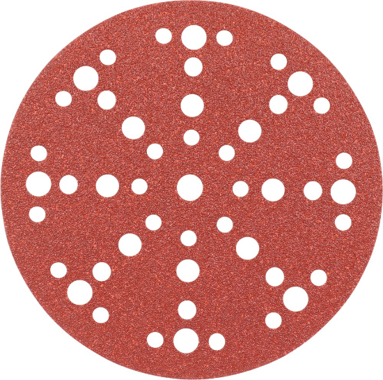 Afbeeldingen van KELFORT Klitschuurschijf rood 49-gat 150MM K80 10x