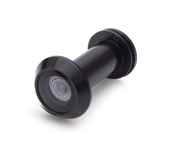 Afbeeldingen van Deurspion 200° Me zwart 14MM 35-55MM 30min