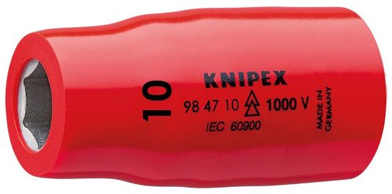 Afbeeldingen van KNIPEX Inzetsteeksleutel ½" 984710 DIN60900 10MM