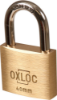 Afbeeldingen van OXLOC Cilinderhangslot EV messing laag 40MM KA4005