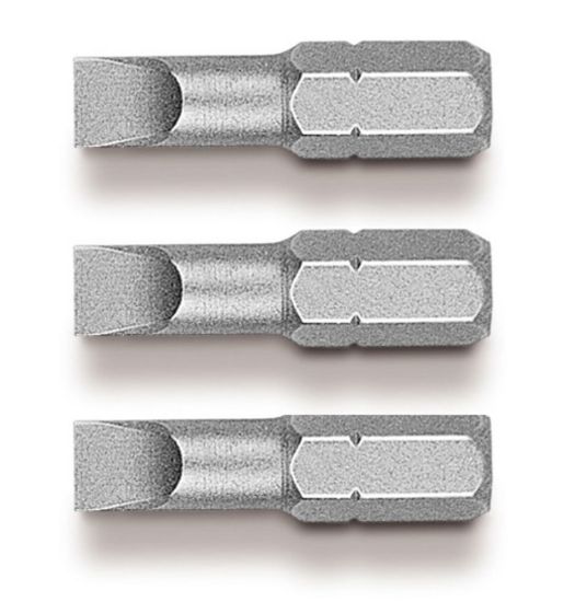 Afbeeldingen van Bit ¼" gleuf 4X0,5/5,5X0,8/6,5X1,2 - 25MM 3x