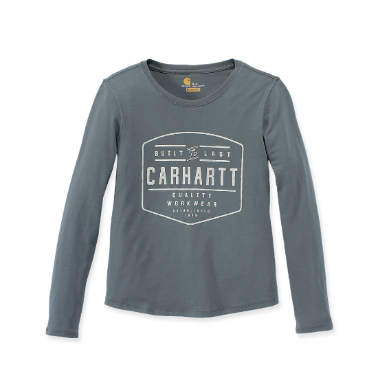 Afbeeldingen van CARHARTT T-shirt lange mouwen met grafische print dames 103929 balsam green S