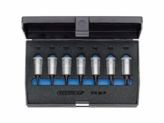 Afbeeldingen van GEDORE Schroevendraaierdopsleutelset ⅜" TORX T20-50 7x