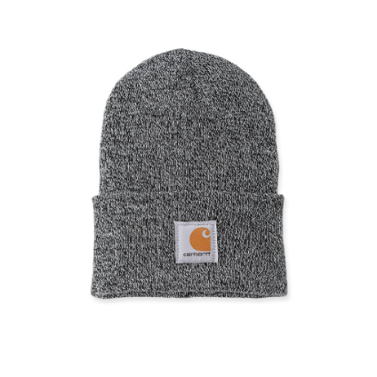 Afbeeldingen van CARHARTT Muts ribgebreid A18 zwart/wit onesize