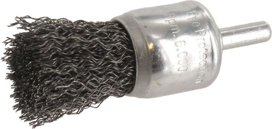 Afbeeldingen van ROTEC Penseelborstel op stift 6MM gegolfd staaldraad 22X0,3MM