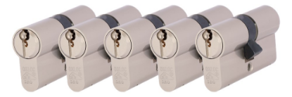 Afbeeldingen van OXLOC Profielcilinder dubbel O7 vernikkeld 30/30MM P5 SKG**