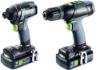 Afbeeldingen van FESTOOL Accu combiset TID 18 HPC4,0 I-Set T18 18V 4,0Ah in Systainer
