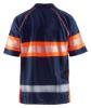 Afbeeldingen van BLÅKLÄDER Poloshirt UV Klasse 1 3338 marineblauw/High Vis oranje M