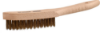 Afbeeldingen van IRONSIDE Staalborstel messing gegolfd 4-rijen