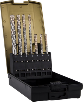 Afbeeldingen van ROTEC Hamerborenset 202 SDS-Plus Quattro-X 7-delig 5-12MM ABS