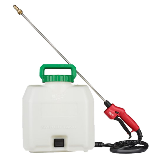 Afbeeldingen van MILWAUKEE Wisseltank met spuitpistool voor chemische toepassing M18BPFPCST-0 groen 15L