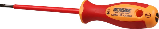 Afbeeldingen van IRONSIDE Sleufschroevendraaier VDE 2-componenten 4,0X100MM