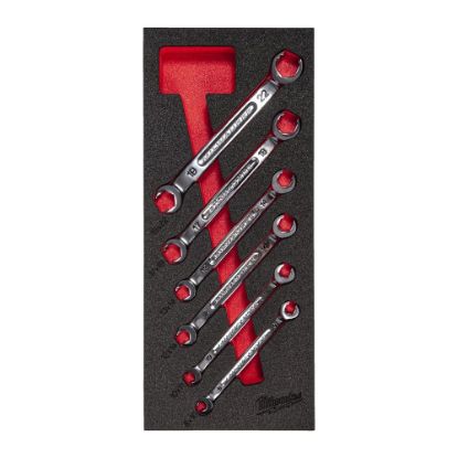 Afbeeldingen van MILWAUKEE Ringsleutelset open in foam inlay 6x