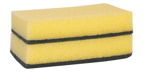 Afbeeldingen van SOLIDE Schuurspons geel groot 140X95X28MM 10x