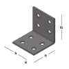 Afbeeldingen van GEBR. BODEGRAVEN Versterkingshoek EPZ 40X40MM 40X2MM