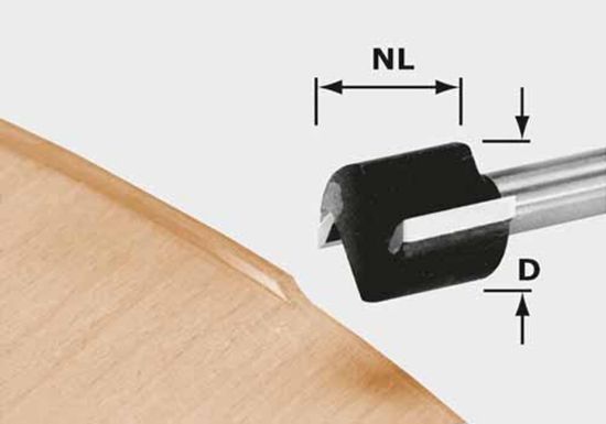 Afbeeldingen van FESTOOL Kantenfrees HW schacht 8MM 19X16MM OFK 700