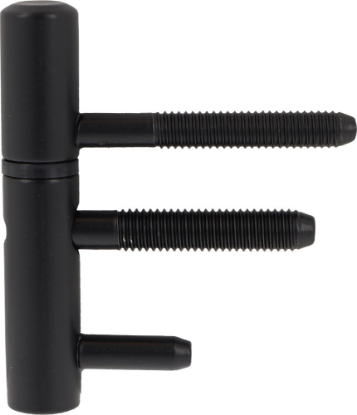 Afbeeldingen van OXLOC Inboorpaumelle zwart t.b.v. hout kozijn