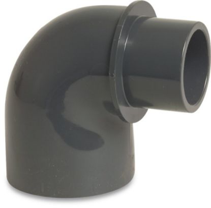 Afbeeldingen van PROFEC Knie 90° verlopend PVC-U grijs 32/40X40MM lijmmof/spie/lijmmof 10bar