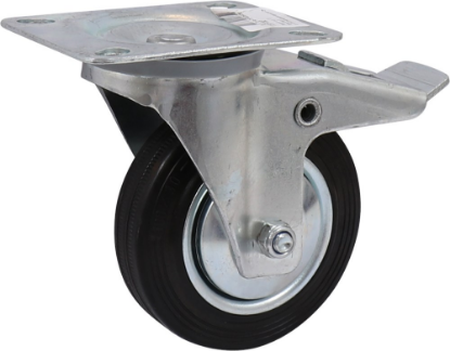 Afbeeldingen van KELFORT Zwenkwiel zwart EV velg 100MM + rem