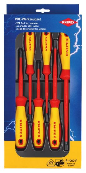 Afbeeldingen van KNIPEX Schroevendraaier set VDE 002012V02 6x