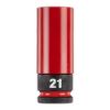 Afbeeldingen van MILWAUKEE Slagmoerdop ½" SHOCKWAVE met sleeve HEX 21MM