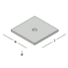 Afbeeldingen van GEBR. BODEGRAVEN Volgplaat TV M12 100X100MM 6MM