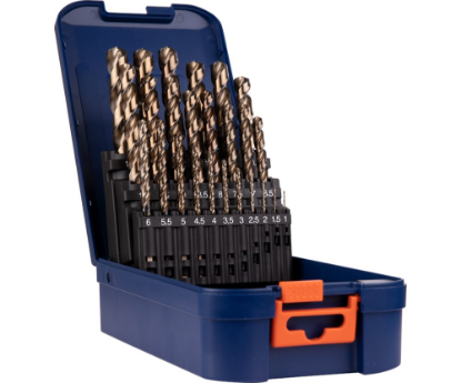 Afbeeldingen van ROTEC Metaalborenset 107 DIN338 UNI-3 25-delig 1-13MM ABS