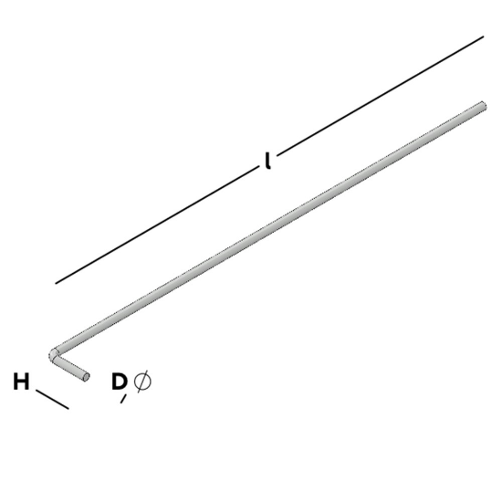 Afbeeldingen van GEBR. BODEGRAVEN Spouwanker L-vorm RVS316 O.G. 275MM Ø4MM