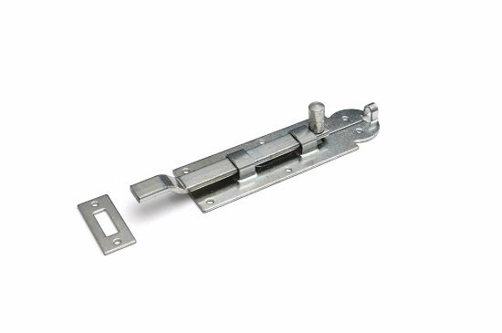 Afbeeldingen van Plaatschuif staal VZ met bocht 35X100MM 4MM