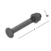 Afbeeldingen van GEBR. BODEGRAVEN Slotbout compleet ZV M8X70MM