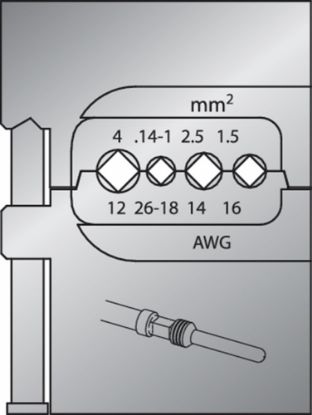 Afbeeldingen van GEDORE Krimpbek t.b.v. zware kabelverbinders 0,14-4MM²