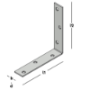 Afbeeldingen van GEBR. BODEGRAVEN Stoelhoek EV 100X100MM 20X2MM
