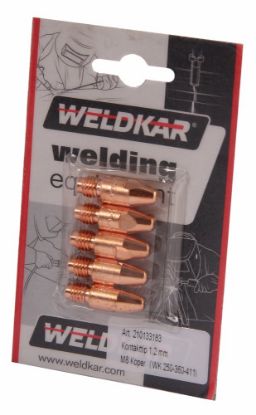 Afbeeldingen van Contacttip M8 koper 1,2X30MM 5x
