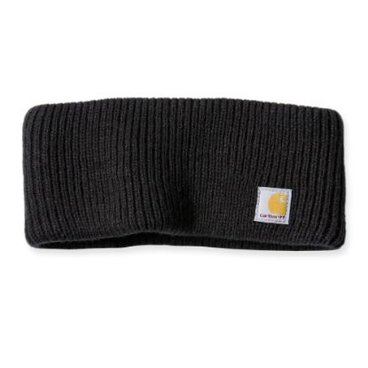 Afbeeldingen van CARHARTT Hoofdband ribgebreid dames 105463 zwart onesize