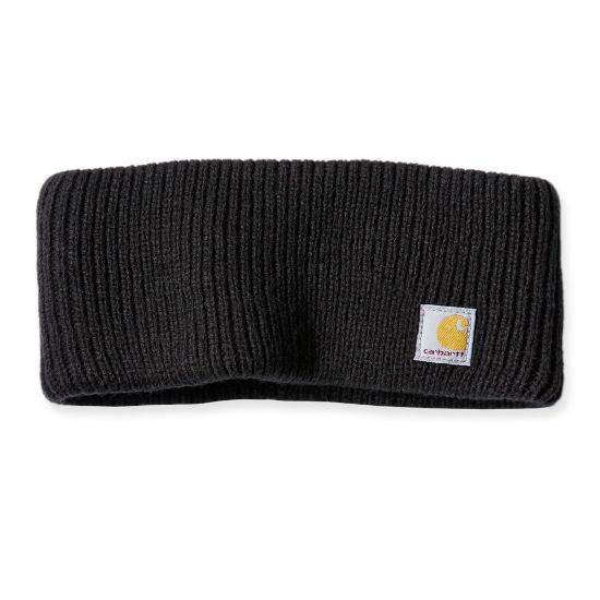 Afbeeldingen van CARHARTT Hoofdband ribgebreid dames 105463 zwart onesize