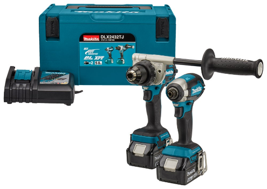 Afbeeldingen van Combiset DLX2432TJ voor zwaardere boor-  18V