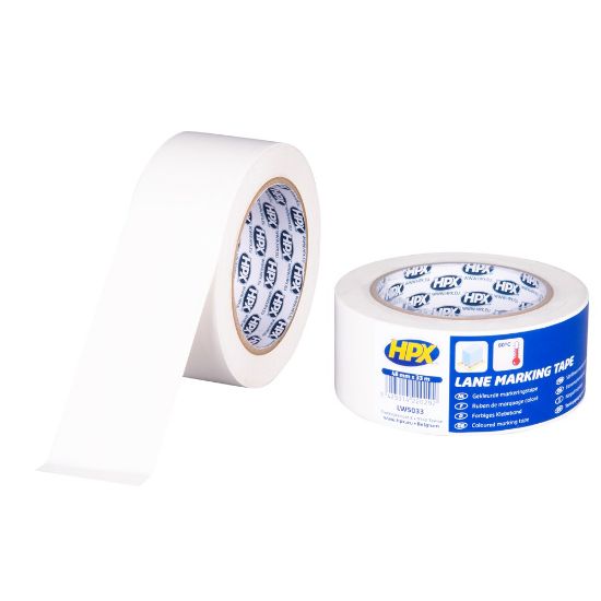 Afbeeldingen van HPX Zelfklevende markeringstape wit 48MM 33M