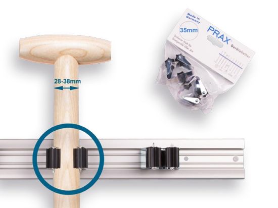 Afbeeldingen van PRAX Steelklem 35MM t.b.v. stelen van 28-38MM 2x 