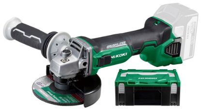 Afbeeldingen van HIKOKI Accu haakse slijper G18DBBVLW2Z 18V variabel toerental BL 125MM rem MV EXCLUSIVE in HSC II