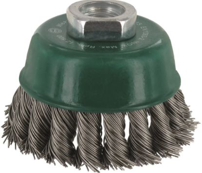 Afbeeldingen van ROTEC Komborstel getordeerd INOX-draad M14 65X0,50MM