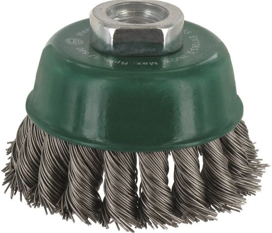 Afbeeldingen van ROTEC Komborstel getordeerd INOX-draad M14 65X0,50MM