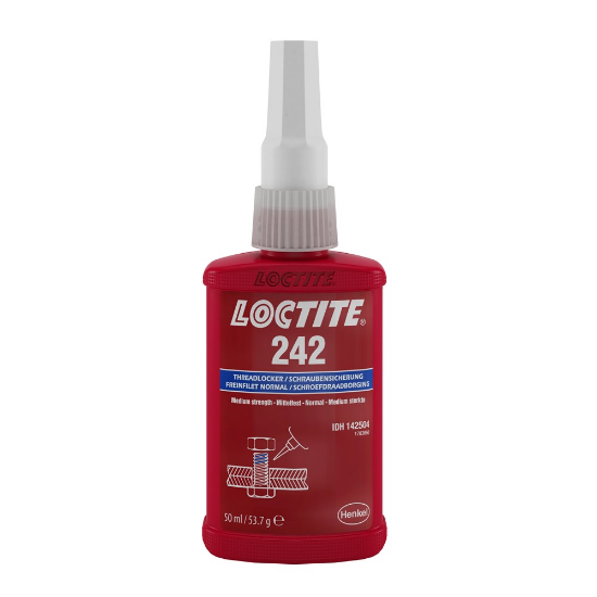 Afbeeldingen van LOCTITE Schroefdraadborging 242 medium sterkte algemeen gebruik 50ML