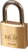 Afbeeldingen van OXLOC Cilinderhangslot EV messing laag 30MM KA3003