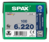 Afbeeldingen van SPAX Spaanplaatschroef verzonkenkop WIROX deeldraad T30 6X220MM