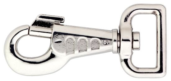 Afbeeldingen van Musketon vierkante wervel zamac Ni 25MM - 1"